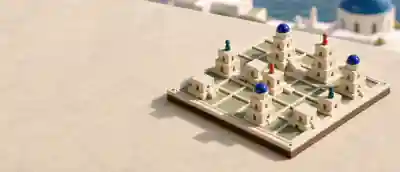 Santorini board and pieces